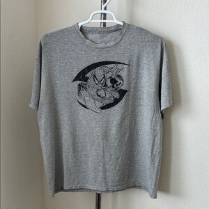 Spider Man Heather Gray Black Print Graphic Men's T-Shirt Size XL (May fit XXL)